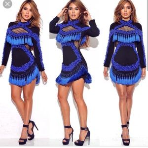 tassel pearl dress
